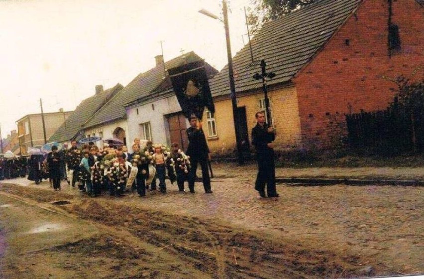 Chocz, ulica Grodziecka w roku 1971