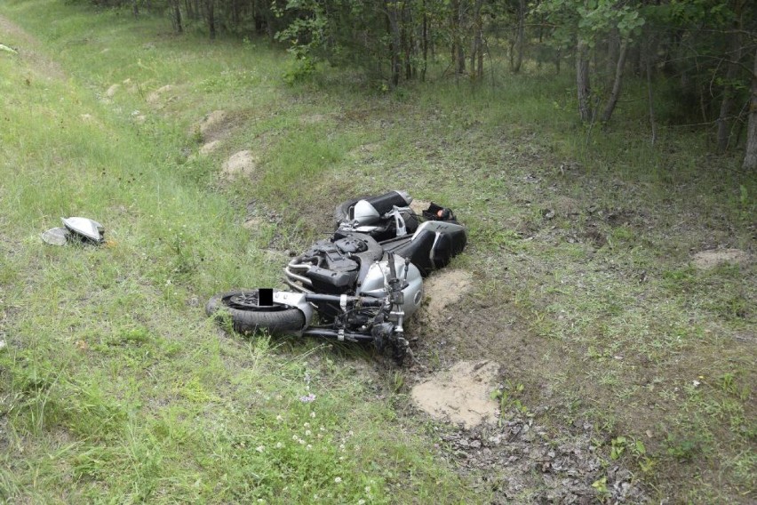 W Dubiu motocykl zderzył się z sarną