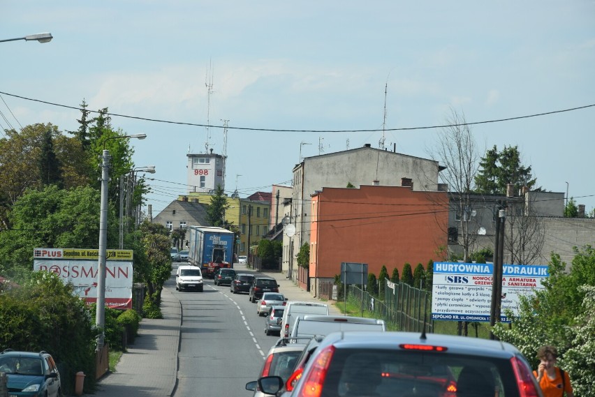 Korki w centrum Sępólna Krajeńskiego z powodu rewitalizacji...