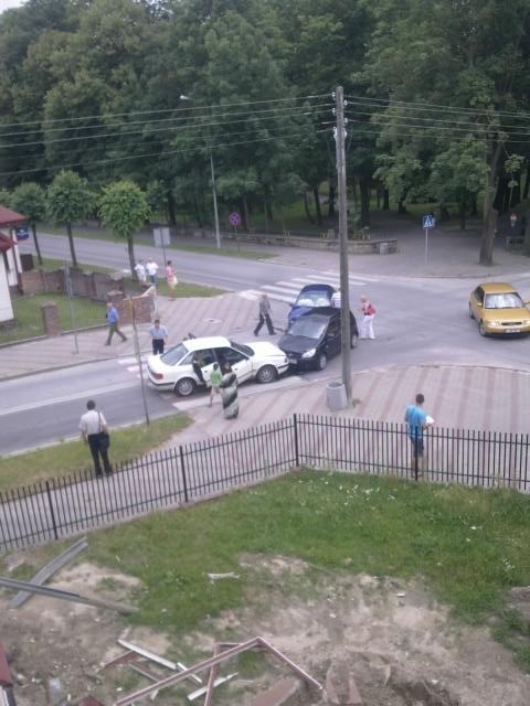 Zderzenie trzech aut w Tomaszowie Lubelskim