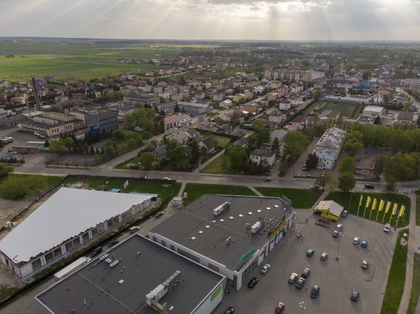 Opole Lubelskie na zdjęciu wykonanych za pomocą drona