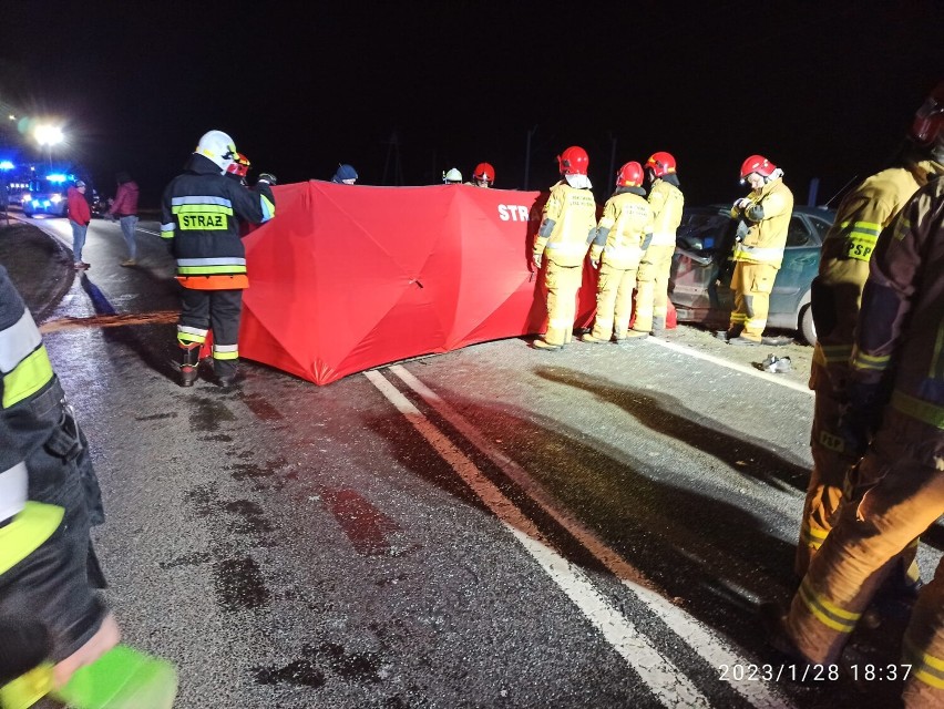 Zderzenie czołowe i śmierć na miejscu. Tragiczny wypadek pod Koninem