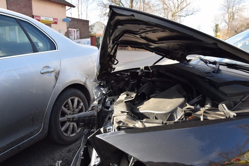 Wypadek na ulicy Kościuszki. Dwie osoby poszkodowane [ZDJĘCIA]