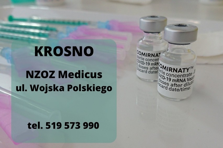 Punkty szczepień przeciw COVID-19 w Krośnie i powiecie krośnieńskim. Aktualna lista miejsc, gdzie można się zaszczepić