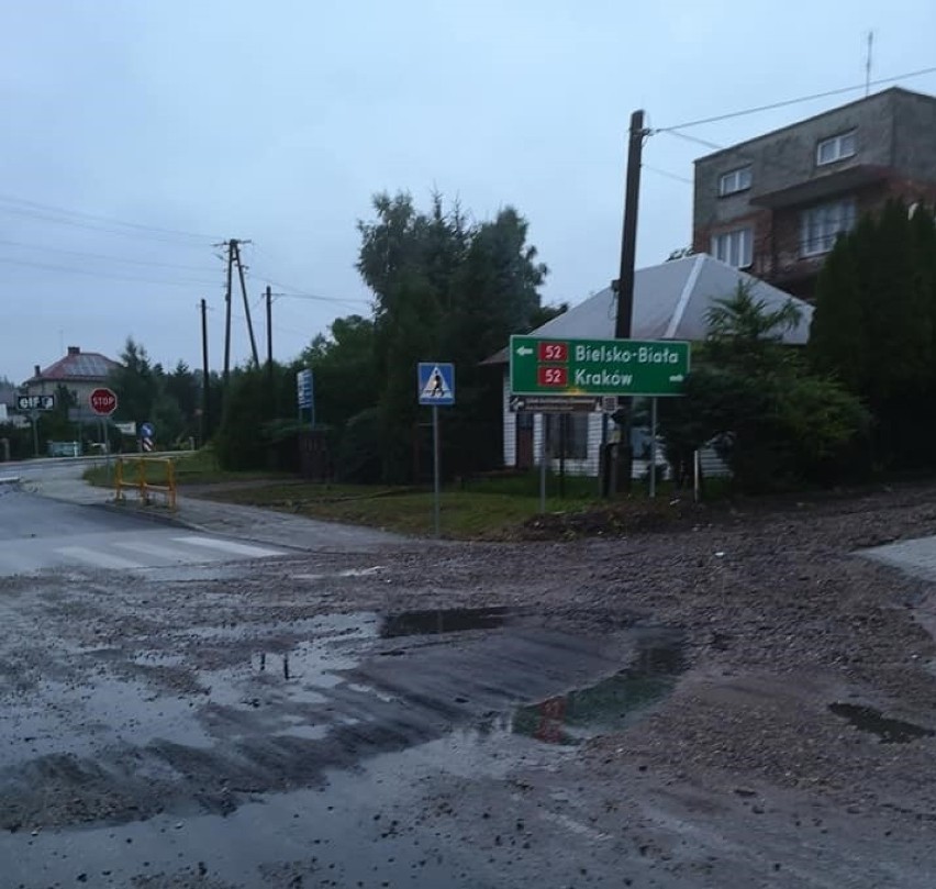 Skutki nawałnicy w gminie Kalwaria Zebrzydowska
