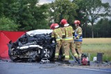 Gm. Malbork. Śmiertelny wypadek na drodze krajowej nr 55. Kierowca samochodu osobowego zginął na miejscu 