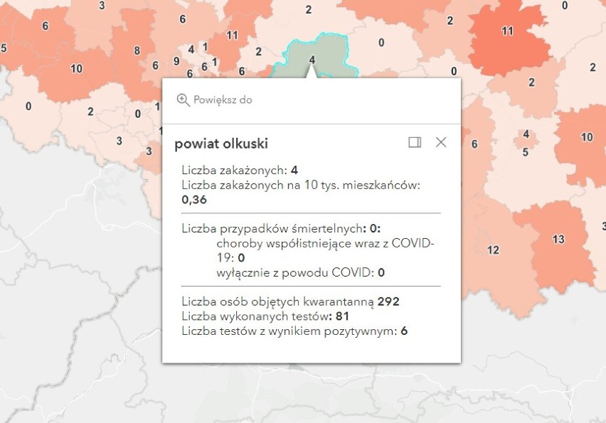 Koronawirus, raport 20 października 2021. Niski - jeszcze - przyrost zakażeń w Oświęcimiu, Olkuszu, Wadowicach i Chrzanowie