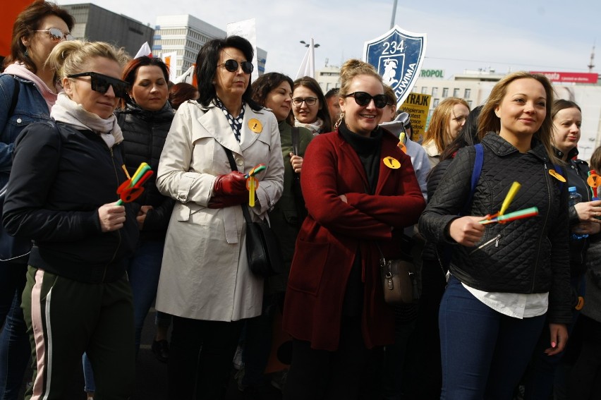 Strajk nauczycieli, Warszawa. Kolejna demonstracja na...