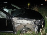 Wypadek w Mąkowarsku. Pijany kierowca terenówki uderzył w motocyklistę i uciekł