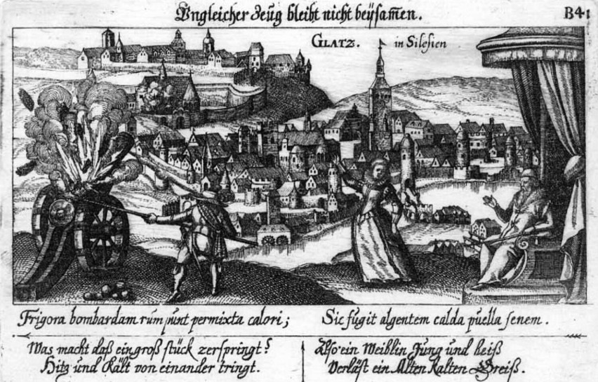 Lata 1620-1625 , Widok Kłodzka z wesołą scenką rodzajową na...
