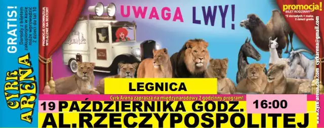 Cyrk Arena już niedługo w Legnicy!