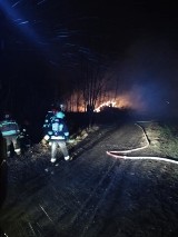 Wichura zerwała kable energetyczne i doprowadziła do pożaru!