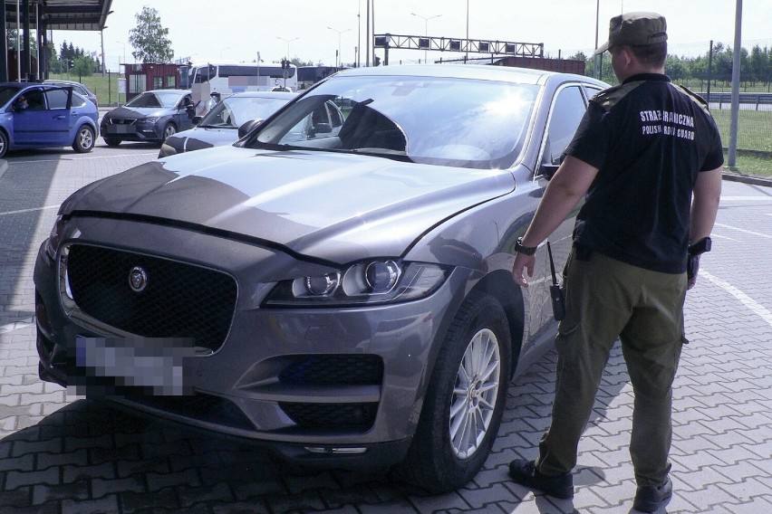 Luksusowy, kradziony jaguar zatrzymany na granicy w...