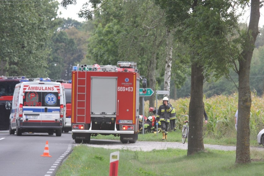 Groźny wypadek trzech aut na drodze pomiędzy Klukowem a Krajenką