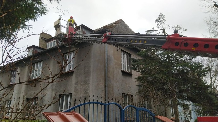 Akcja straży pożarnej w Pucku - 18. lutego 2022