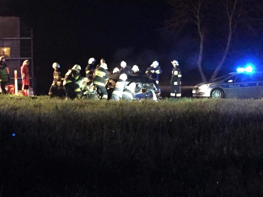 Wypadek w Bujakowie, dwie osoby nie żyją. Kierowca najechał na leżącego dzika... [ZDJĘCIA]