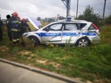 Zderzenie radiowozu i ciężarówki pod Bydgoszczą [zdjęcia] 