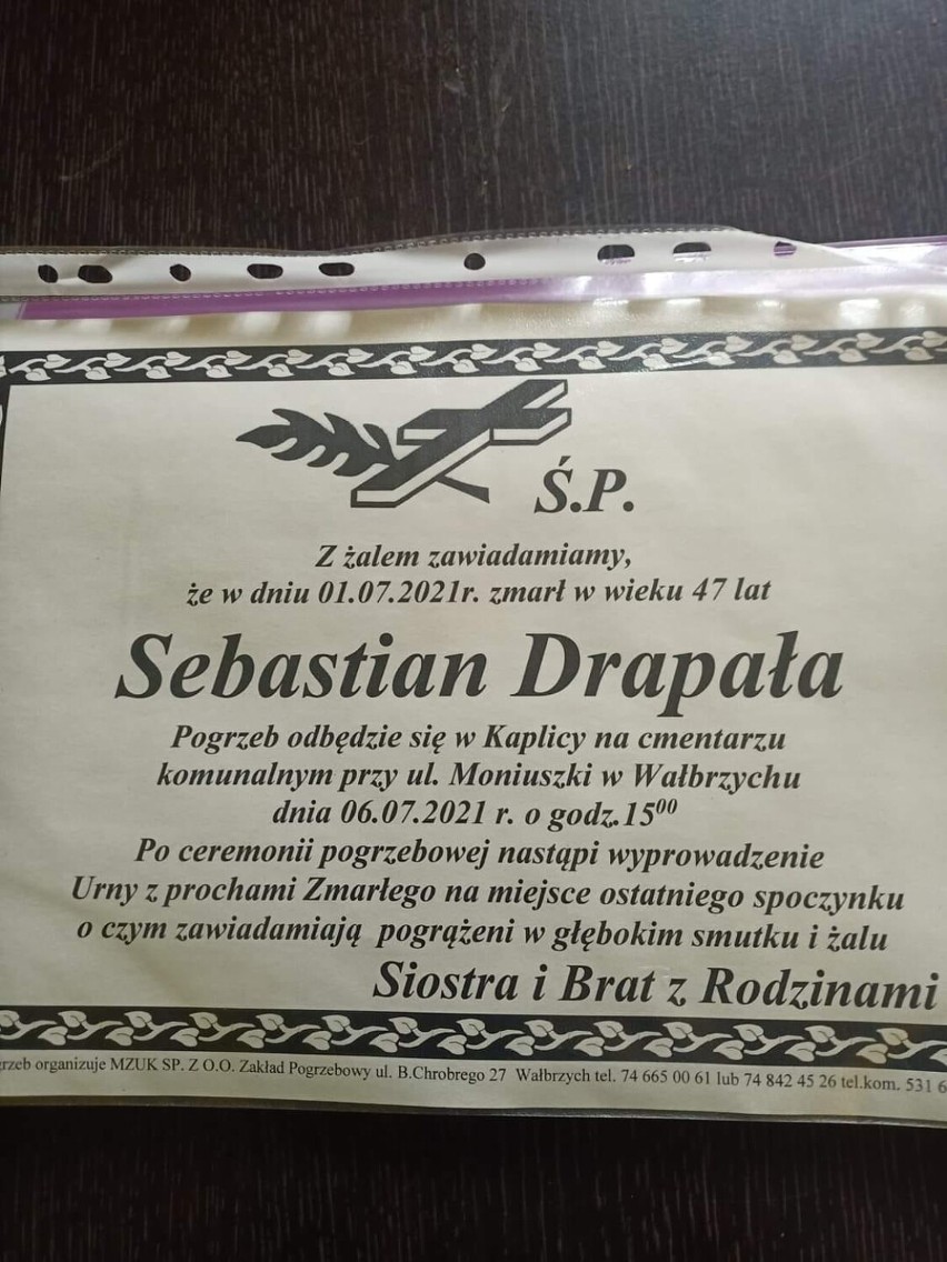 Nie żyje Sebastian Drapała były wiceburmistrz Boguszowa-Gorc