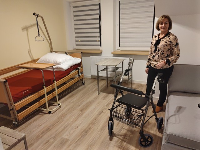 Maria Kulig jest dumna, że udało się częściowo zrealizować plany Stowarzyszenia Nasz Dom i wykończyć ośrodek dla niepełnosprawnych w Kosarzyskach