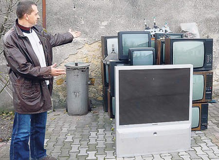 Jacek Krysztofiński odbiera głównie stare telewizory