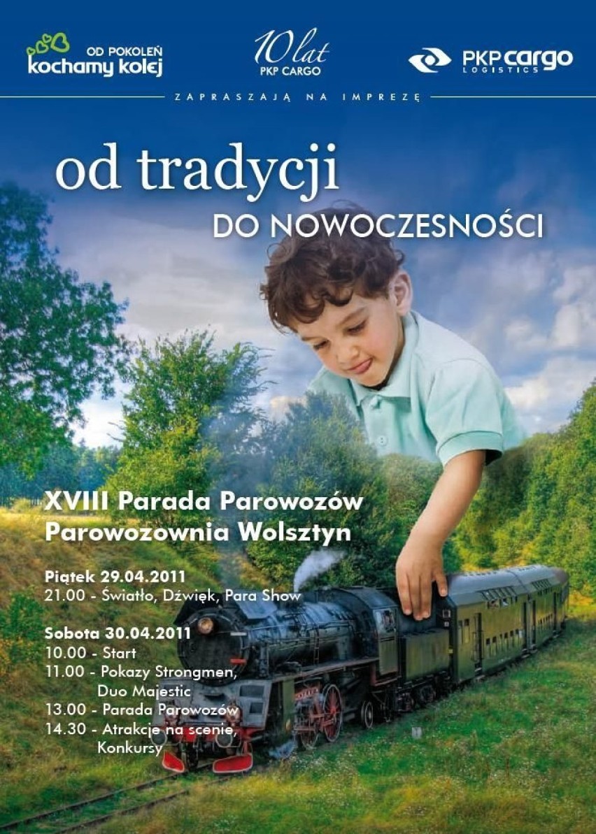 Plakat informacyjny - XVIII Parada Parowozów