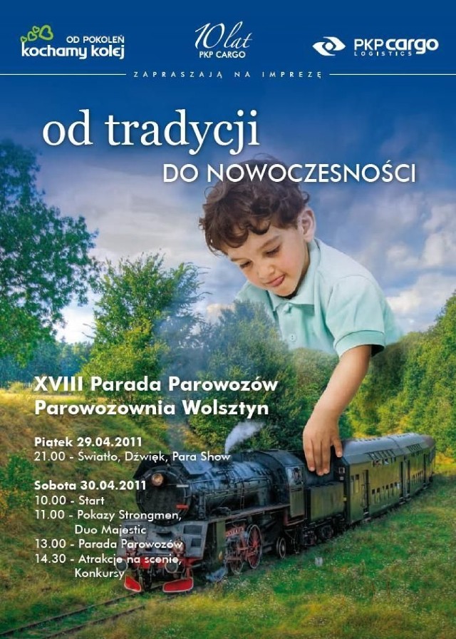 Plakat informacyjny - XVIII Parada Parowozów