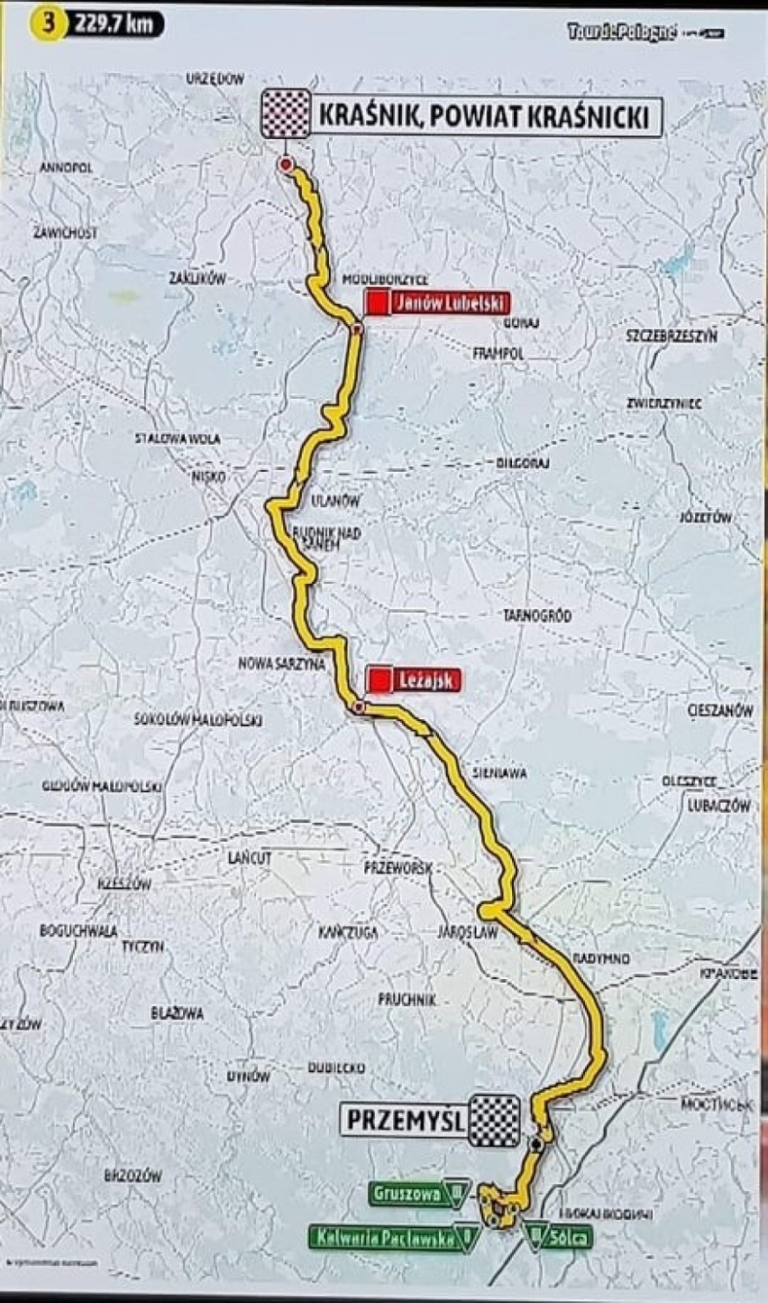 Etap 3 – KRAŚNIK, POWIAT KRAŚNICKI – PRZEMYŚL / 229.7 KM