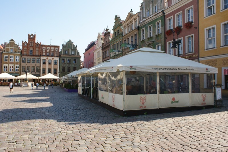 Poznań: Ogródki na Starym Rynku tylko do końca września