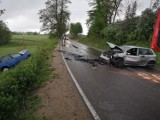 Wypadek w Pomieczynie. W akcji śmigłowiec Lotniczego Pogotowia Ratunkowego