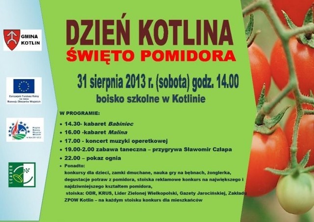 Święto Pomidora w Kotlinie: Na scenie wystąpią kabarety