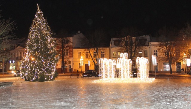 Świąteczne iluminacje w Wolsztynie