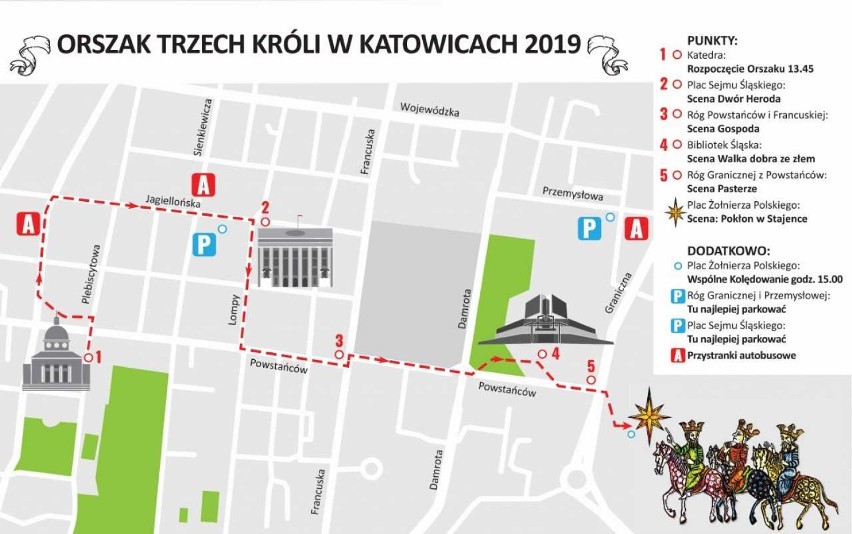 W niedzielę Orszak Trzech Króli 2019 w Katowicach. To będą największe uliczne jasełka w regionie PROGRAM