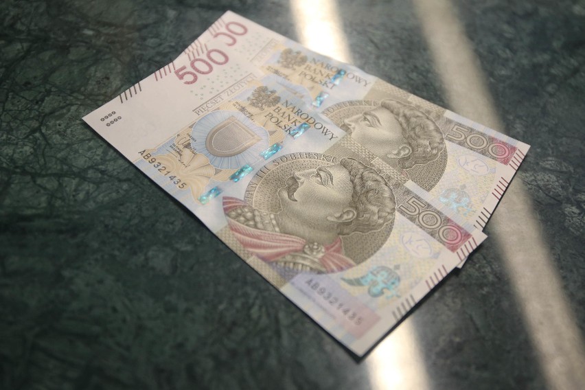Nowy banknot 500 zł już w obiegu [ZDJĘCIA]