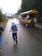 Tatry. 8-latek o kulach dotarł nad Morskie Oko. Mijały go fasiągi z "turystami"