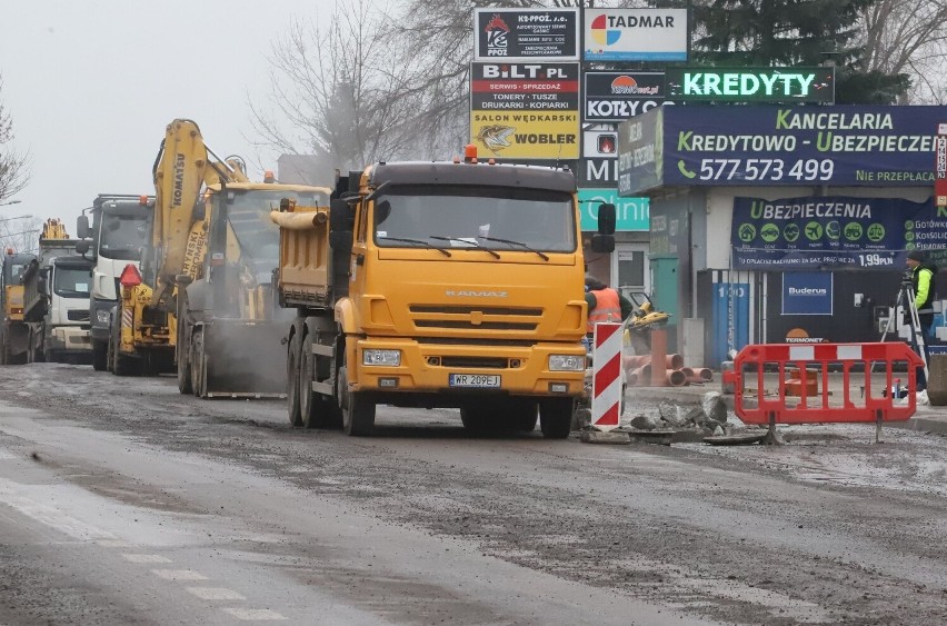 Trwa remont kanalizacji na ulicy Słowackiego w Radomiu. Jaki jest postęp prac? Zobaczcie zdjęcia