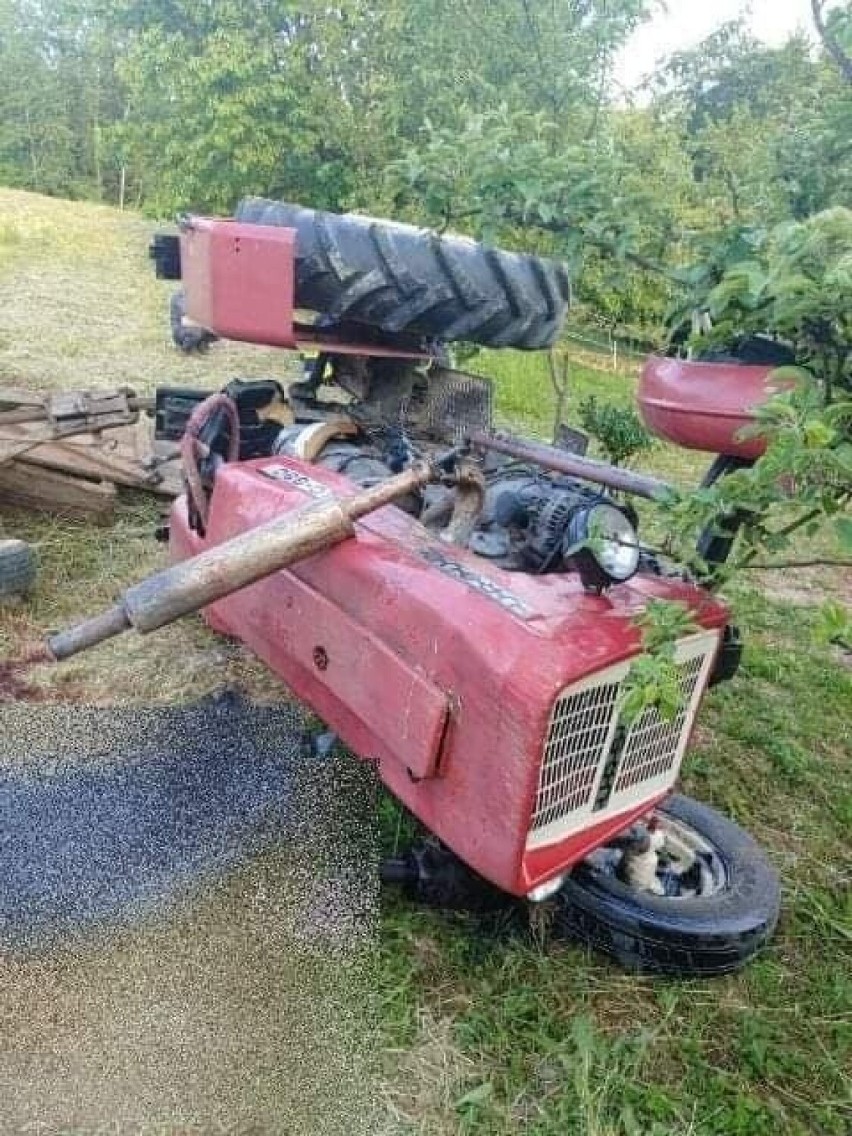 Tragiczny wypadek w Lubince pod Tarnowem. 78-letni mężczyzna zginął przygnieciony przez traktor rolniczy 