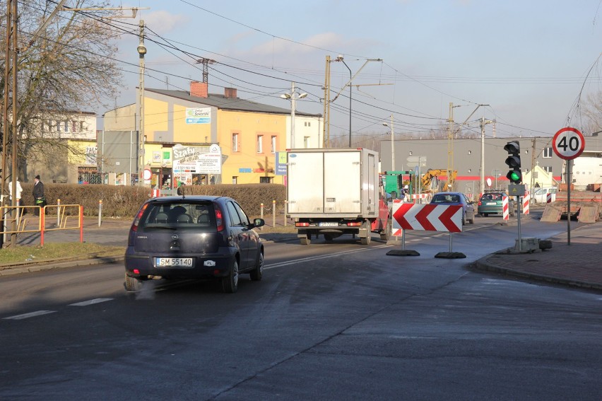 Rondo Niwka: utrudnienia dla kierowców, zmiany dla pasażerów autobusów i tramwajów