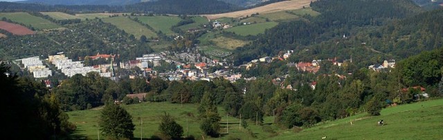 Panorama miasta Nowa Ruda z ulicy Kołowej