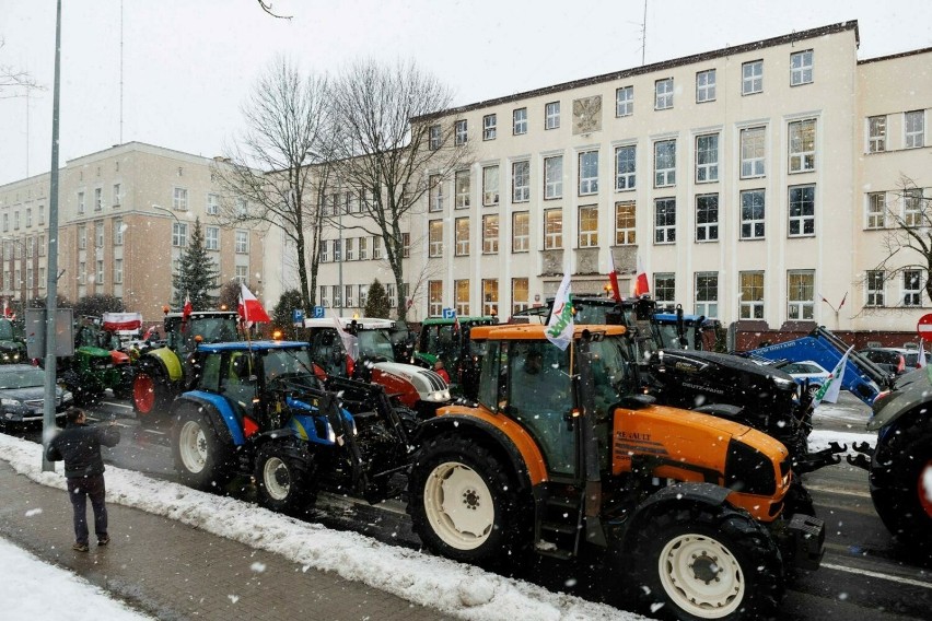Białystok. Protest rolników 24 stycznia