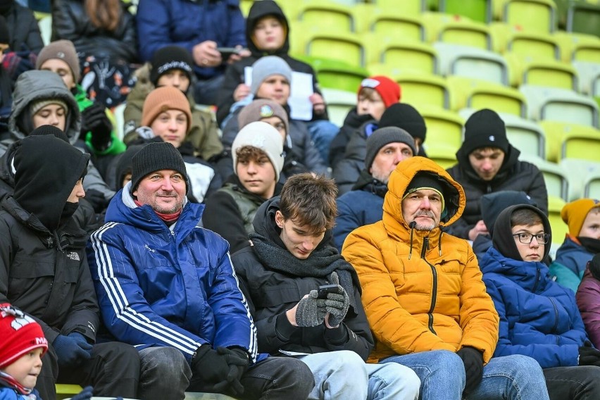 Kibice na meczu Lechia Gdańsk - Miedź Legnica