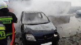 Pożar auta w Psim Polu (gm. Koźmin) - [ZDJĘCIA]