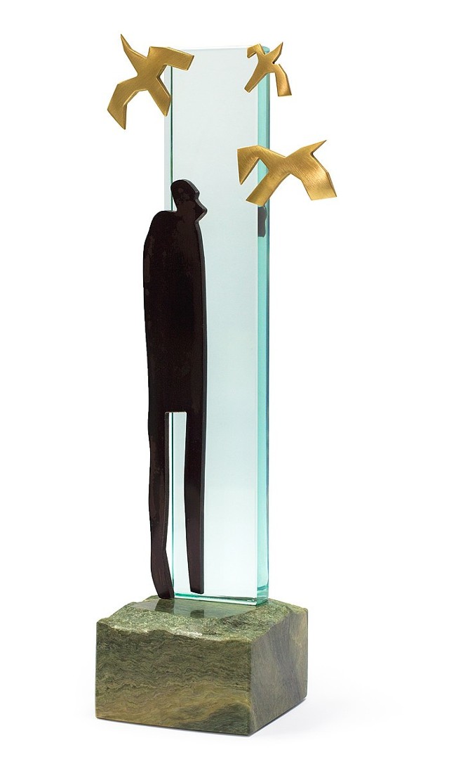 Statuetka Nagrody Literackiej Europejski Poeta Wolności