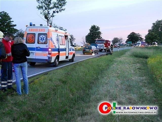 Opole: Wypadek na drodze krajowej na odcinku Jełowa- Bierdzany