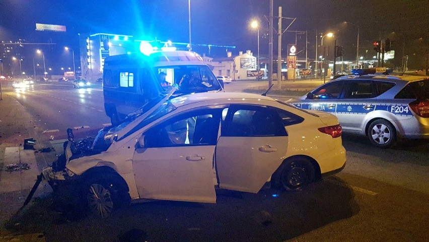 Wypadek miał miejsce na Zgierskiej w Łodzi