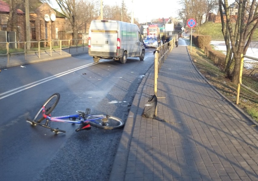 Wypadek na ulicy Limanowskiego w Brześciu Kujawskim