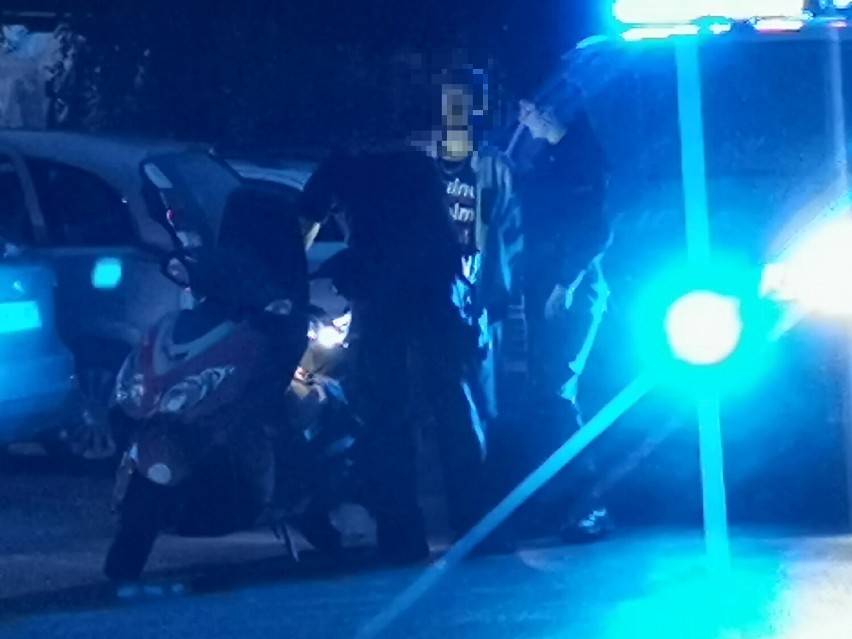 Kierowca skutera zatrzymany na ulicy Kolskiej we Włocławku