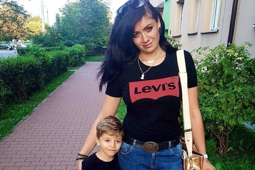 Weronika Gidmańska z synem Olivierem