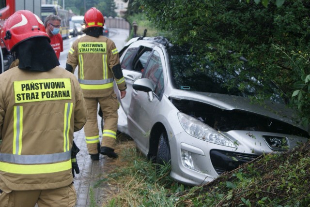 Wypadek na ulicy Poznańskiej w Kaliszu