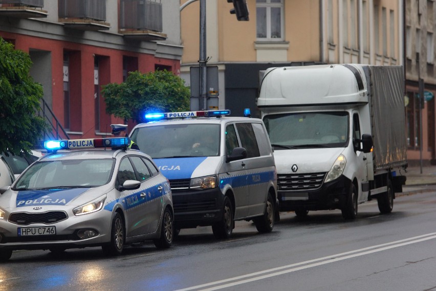 Kolizja z udziałem radiowozu na ulicy Górnośląskiej w...