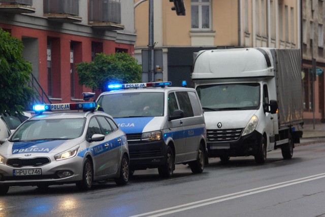 Kolizja z udziałem radiowozu na ulicy Górnośląskiej w Kaliszu